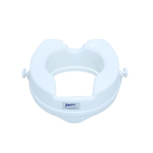 simon39s heavy-duty 6 inch commode seat raiser for elderly to sit and rise from commode toilets portable seat extension for senior citizen with knee pain - pack of 1 white