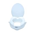Simon’s Heavy-Duty 6 Inch Commode seat raiser with lid cover – for elderly to sit and rise from commode toilets, portable seat extension for senior citizen with knee pain - Pack of 1