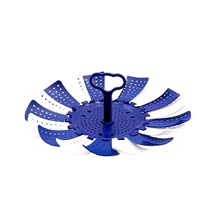 simparte vegetablemomo steamer amp multi purpose fruit basket stand blue