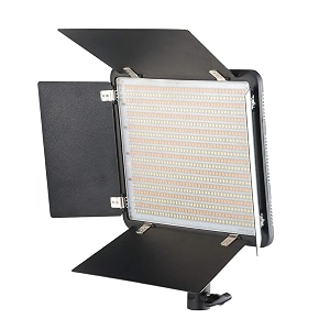 simpex led-800 with barndoor  professional led panel for videography and photography with ac adapter