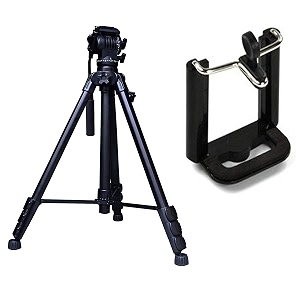 simpex vct 899 tripod 8 feet tripod with mobile holder - black