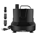 Simple Deluxe 660GPH Bottom Suction Submersible Water Pump 2500L/H 45W, 3 Nozzles with 8.2ft High Lift for Fish Tank, Pond, Aquarium, Hydroponics, Fountains