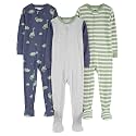 Simple Joys by Carter's Baby Boys 3 pack Snug Fit Footed Cotton Pajamas