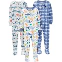 Simple Joys by Carter's Baby Boys 3 pack Snug Fit Footed Cotton Pajamas
