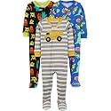 Simple Joys by Carter's Baby Boys 3 pack Snug Fit Footed Cotton Pajamas