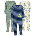 Simple Joys by Carter's Baby Boys 3 pack Snug Fit Footed Cotton Pajamas