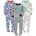 Simple Joys by Carter's Baby Boys 3 pack Snug Fit Footed Cotton Pajamas