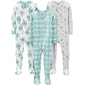 Simple Joys by Carter's Baby Boys 3 pack Snug Fit Footed Cotton Pajamas