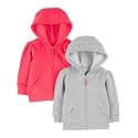 Simple Joys by Carter's Girls' 2-Pack Full Zip Hoodies