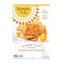 Simple Mills Almond Flour Crackers, Farmhouse Cheddar, 4.25 Ounce (Pack of 6)