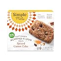 Simple Mills Almond Flour Snack Bars, Spiced Carrot Cake - Gluten Free, Made with Organic Coconut Oil, Breakfast Bars, Healthy Snacks, Paleo Friendly, 6 Ounce, 5 Count (Pack of 6)