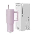 Simple Modern 40 oz Trek Tumbler with Handle and Straw Lid | Cup Holder Friendly Insulated Stainless Steel Travel Mug | Lavender Mist