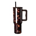 Simple Modern Tumbler with Handle and Straw | 40oz | Tortoise
