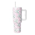 Simple Modern Tumbler with Handle and Straw | 40oz | Floral (Pack of 12)