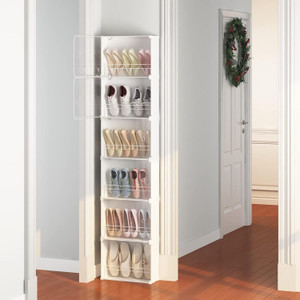 simple trending pp collapsible wardrobe finish color - white-slim-6 diydo-it-yourself