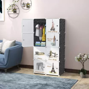 simple trending pp collapsible wardrobe