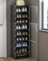 Simple Trending PP Collapsible Wardrobe (Finish Color - Black-T-9, DIY(Do-It-Yourself))