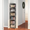 Simple Trending PP Collapsible Wardrobe (Finish Color - Grey-Slim-6, DIY(Do-It-Yourself))
