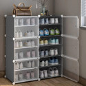 Simple Trending PP Collapsible Wardrobe (Finish Color - Grey-T-12, DIY(Do-It-Yourself))