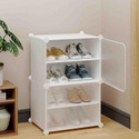 Simple Trending PP Collapsible Wardrobe (Finish Color - White-4, DIY(Do-It-Yourself))