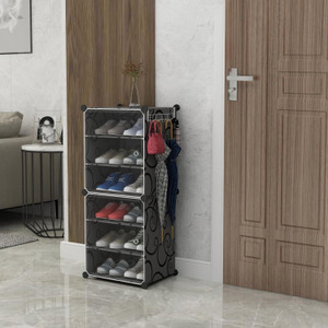 simple trending pp collapsible wardrobe finish color - tranparent-black-6 diydo-it-yourself
