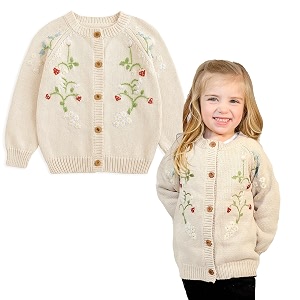 simplee kids baby girl thin sweater solid white pink cardigans for toddler 0-3years