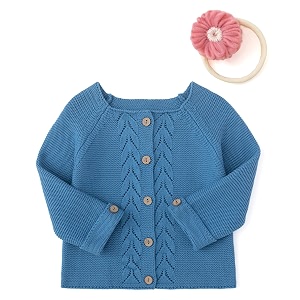 simplee kids baby girl thin sweater solid white pink cardigans for toddler 0-3years