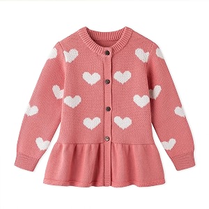 simplee kids baby girl thin sweater solid white pink cardigans for toddler 0-3years