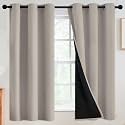 SimpleHome 100 Blackout Curtains for BedroomThermal Insulated