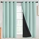 SimpleHome Aqua 100 Blackout Curtains Room Darkening