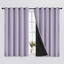 SimpleHome Lilac 100 Blackout Curtains Room Darkening
