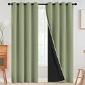 SimpleHome Sage 100 Blackout Curtains Room Darkening