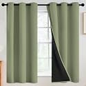 SimpleHome Sage 100 Blackout Curtains Room Darkening