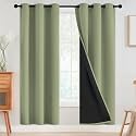 SimpleHome Sage 100 Blackout Curtains Room Darkening