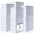 Simpli-Magic Cotton Shop Towels 14"x12" (90 Pack) – Reusable Cleaning Shop Rags for Automobiles, Industries, Garage and Homes (White)