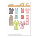 Simplicity S1563 Family Pajama Sewing Pattern, Teens', Men's & Women's Sleepwear, Sizes XS-XL