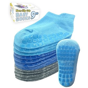 simply kids baby non-slip ankle socks  superior grip soft cotton for active toddler girls amp boys ages 0-7