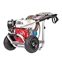 Simpson Cleaning 3400 PSI Gas Pressure Washer, 2.5 GPM Power Washer for Commercial Use, Honda GX200 Engine, 25-Foot Hose, Aluminum Series, 49-State (ALH3228-S)