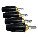 Simpson Cleaning 80144 4500 PSI Universal Turbo Pressure Washer Nozzle, 1/4-Inch Quick Connect, Hot- or Cold-Water Use (Pack of 4)