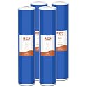 SimPure Whole House Water Filter Cartridges 20" x 4.5" Cation Exchange Resin Water Softening Filter, For DB20P, DB20P-3, WHB20, 4 Pack