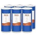 SimPure Whole House Water Filter Cartridges 10" x 4.5" Cation Exchange Resin Water Softening Filter, for DB10P, DB10C, 6 Pack