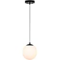 Simran Handicrafts Lighting Pendant Lighting 1 Light Globe Pendant Light, Modern Adjustable Kitchen Hanging Ceiling Light (Matte Black Finish)