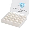 Simthread 25pcs Size A SA156 60WT Prewound Bobbin Thread - White