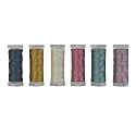 Simthread 6 Colors 3-Ply Metallic Shuttle Tatting Yarn 50 Meters Each for Shuttle Tatting Jewellery lacemaking #1