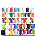Simthread 60WT Sewing Embroidery Machine Thread Kit - 40 Colors 1100 Yards Spool for Brother Janome etc Sewing Embroidery Machines…