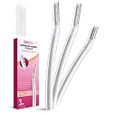 Dermaplane Razor for Face, (3 Count) Professional Dermaplaning Tool for Peach Fuzz, Facial and Eyebrow Hair Removal, Gentle Skin Exfoliation Blade