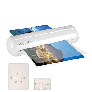sinchi 75-125 micron a4 laminator for home office and school thermal laminator with 10 laminating film starter kit 30 minute auto shut-off jam release lever compact design