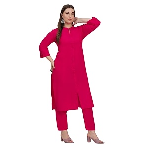 SINDOORI Collar Kurta for Women Solid Colour