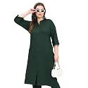 SINDOORI Collar Kurta for Women Solid Colour