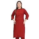 SINDOORI Collar Kurta for Women Solid Colour